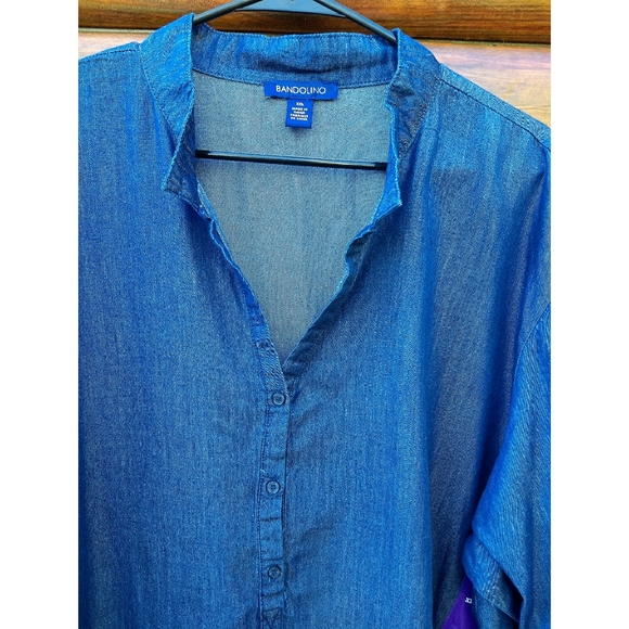 Bandolino Jean Look Top - Picture 3 of 5